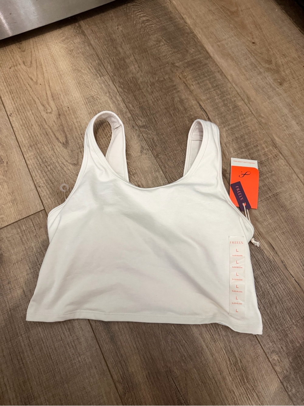 White Racerback Crop Sports Bralette - Reely